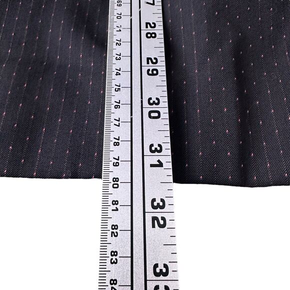 Versace Classic Suit Jacket Blazer Men's US 40R Black Red Pink Stitch Texture - Picture 11 of 11